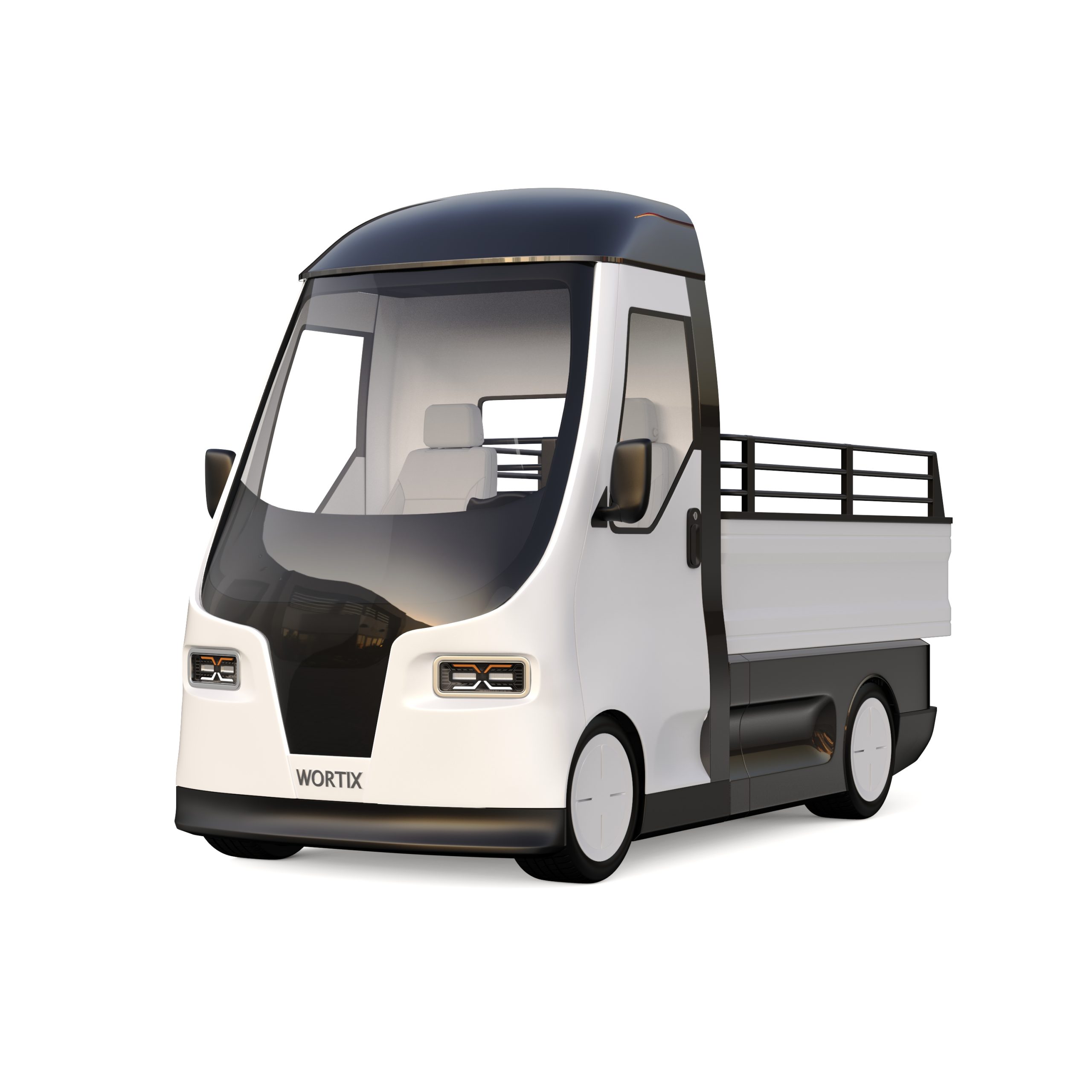 Truck_Models_(29_August_2029)_FlatBed_White_And_Black